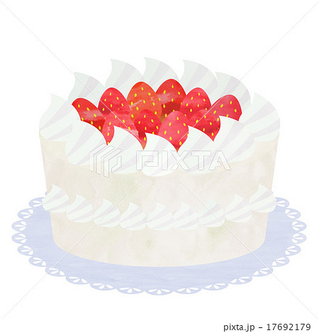 苺ケーキのイラスト素材