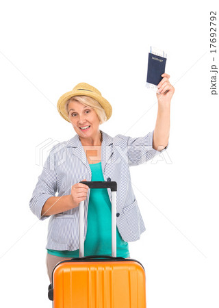 Concept for retired senior woman traveling 17692792
