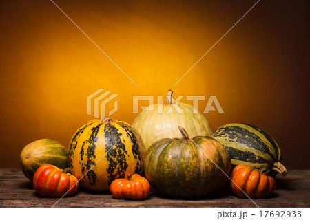 Autumn still life with pumpkin 17692933