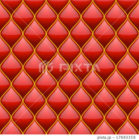 Red with Gold Quilted Leather Seamless Background Red with Gold Quilted Leather Seamless Background 17693359