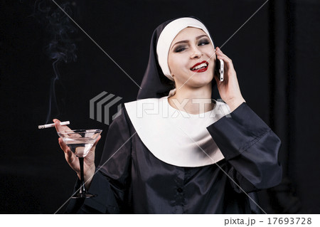 Smoking young nun Smoking young nun 17693728