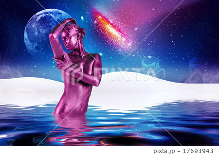 Mysterious naked woman 17693943