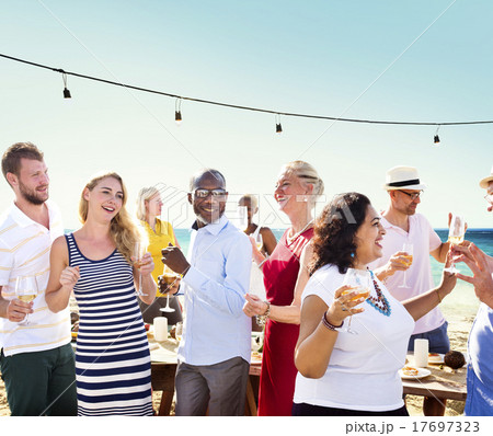 Diverse People Friends Hanging Out Drinking Concept Diverse People Friends Hanging Out Drinking Concept 17697323