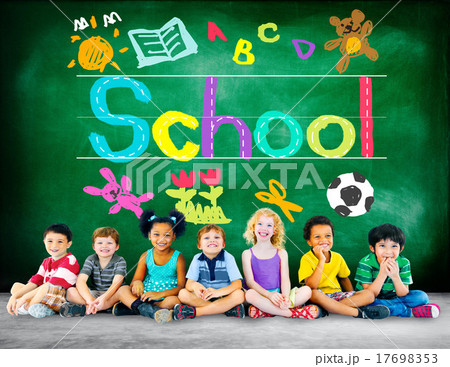 Kids Imagination Handwriting School Learning Concept Kids Imagination Handwriting School Learning Concept 17698353
