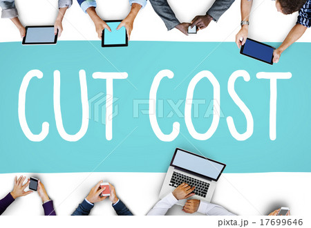 Cut Cost Reduce Recession Deficit Economy FInance Concept 17699646