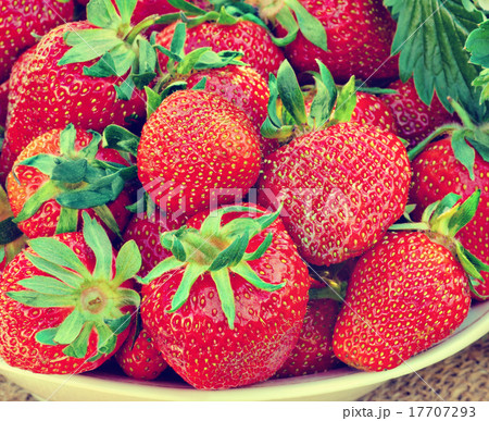 Fresh organic strawberry in a plate 17707293