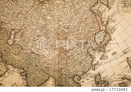 アンティークの世界地図 17710465