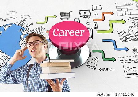 Career against pink push button 17711046