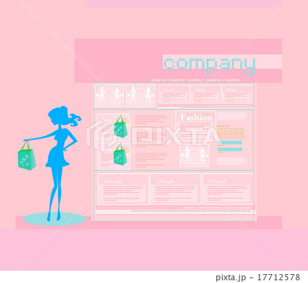 Fashion shopping Website template 17712578