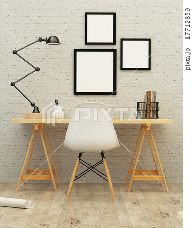 working room interior design 3d rendering working room interior design 3d rendering 17712859