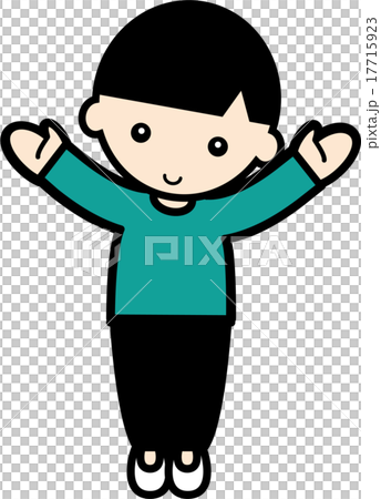 A boy spreading his hands 17715923