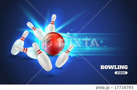 Bowling Strike Illustration Bowling Strike Illustration 17716765