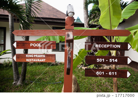signboard on the beach at hotel, Koh Samui signboard on the beach at hotel, Koh Samui 17717000