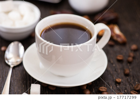 Breakfast in the morning, cup of black coffee Breakfast in the morning, cup of black coffee 17717299