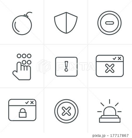 Line Icons Style  Security icons 17717867