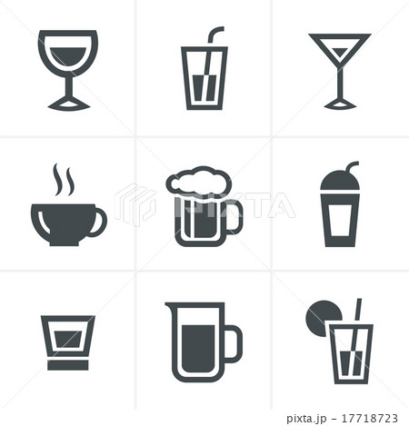 Drink  Icons Set, Vector Design 17718723