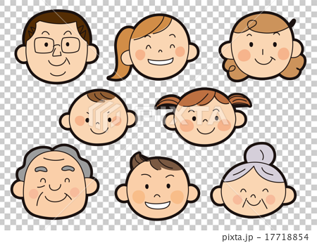 family clipart 8 people