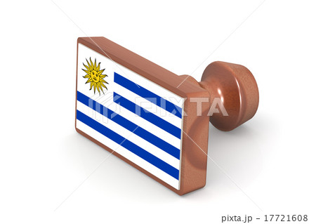 Wooden stamp with Uruguay flag Wooden stamp with Uruguay flag 17721608