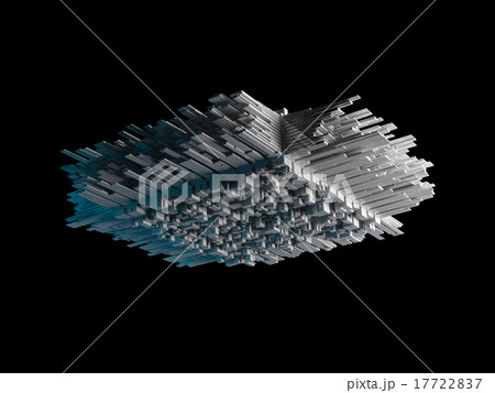 Abstract flying object with extruded surfaceのイラスト素材 [17722837] - PIXTA