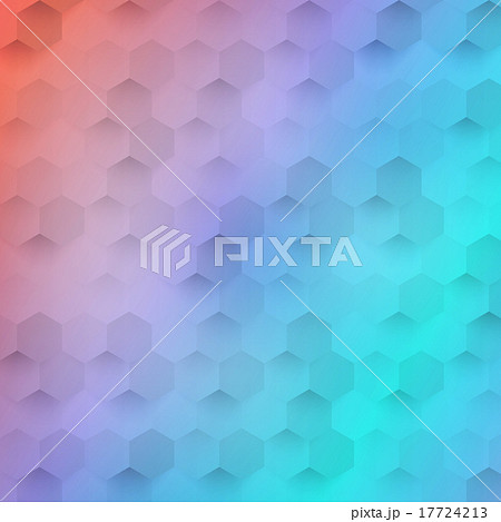 Vector abstract color 3d hexagonal. Vector abstract color 3d hexagonal. 17724213