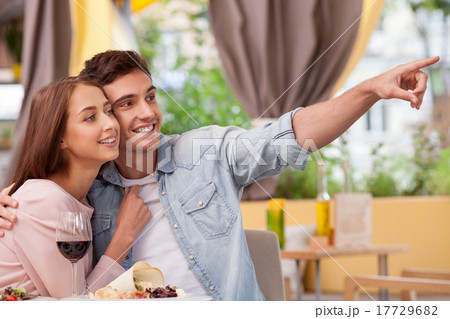 Attractive young loving couple is resting in 17729682