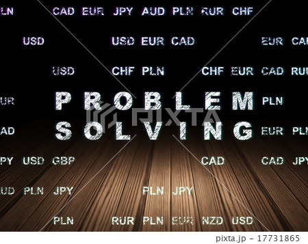Business concept: Problem Solving in grunge dark Business concept: Problem Solving in grunge dark 17731865