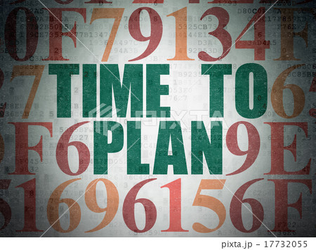 Time concept: Time to Plan on Digital Paper Time concept: Time to Plan on Digital Paper 17732055