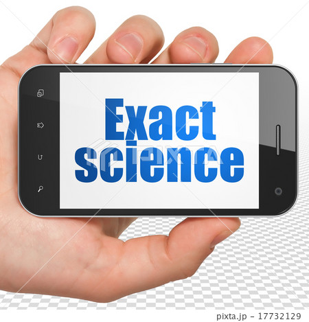 Science concept: Hand Holding Smartphone with 17732129