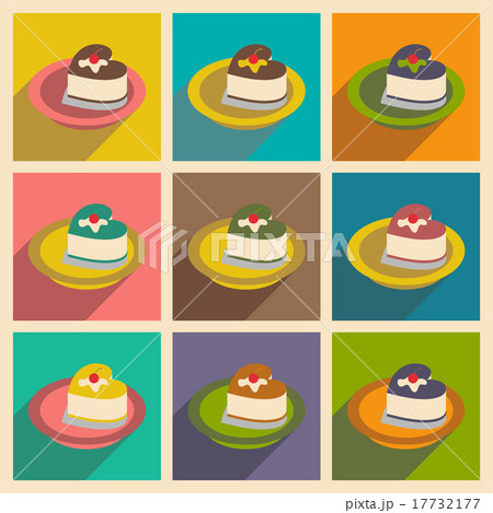 Flat with shadow concept and mobile application Flat with shadow concept and mobile application 17732177