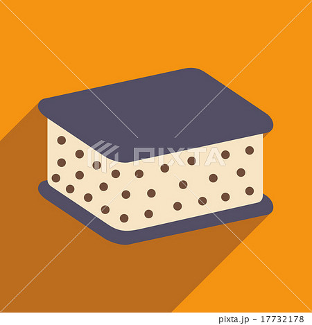 Flat with shadow icon and mobile application ice Flat with shadow icon and mobile application ice 17732178