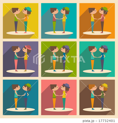 Flat with shadow concept and mobile application Flat with shadow concept and mobile application 17732401