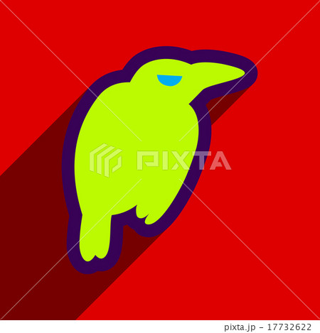 Flat with shadow Icon crow bright background Flat with shadow Icon crow bright background 17732622