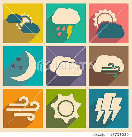 Flat with shadow concept and mobile application 17733089