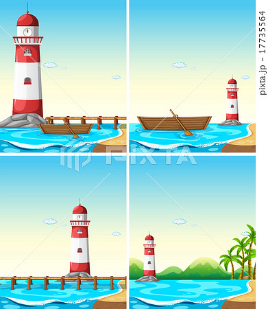 Set of lighthouse from different angle 17735564