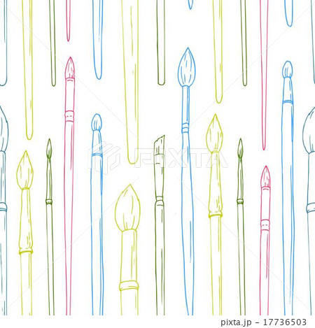Brush vector pattern 17736503