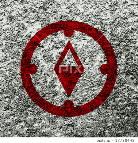 Compass. Flat modern web button and space for your 17738448