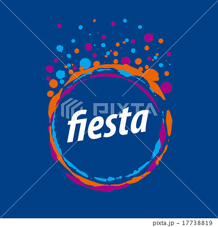 vector logo for a holiday on a blue background vector logo for a holiday on a blue background 17738819