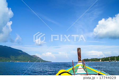 Andaman blue sea shot from long tail boat 17744029