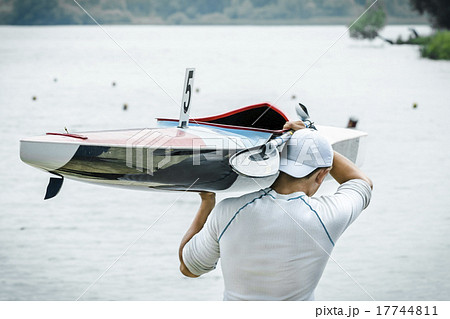 Young athlete in a kayak Young athlete in a kayak 17744811