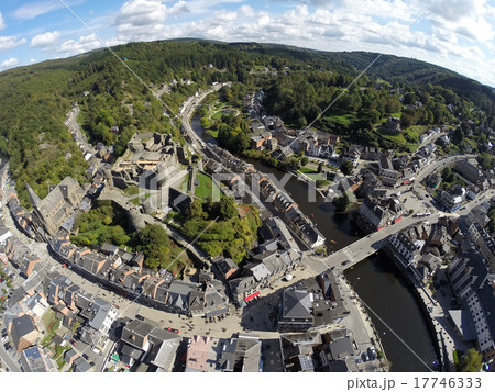 Aerial view on belgian city La Roche-en-Ardenne Aerial view on belgian city La Roche-en-Ardenne 17746333