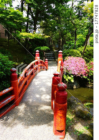 旧安田庭園内（赤い橋） 17747828