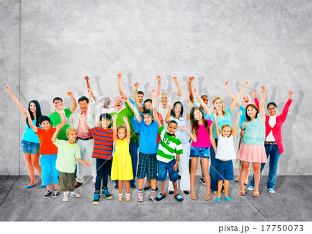 Community Togetherness Children Multiethnic Cheerful Happiness C 17750073