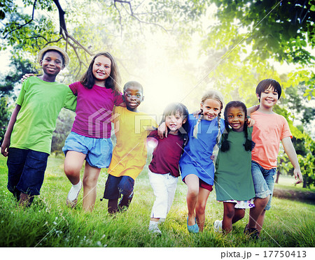 Children Friendship Togetherness Smiling Happiness Concept Children Friendship Togetherness Smiling Happiness Concept 17750413