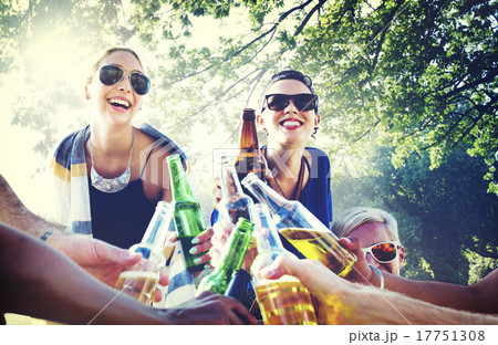 Diverse People Friends Hanging Out Drinking Concept Diverse People Friends Hanging Out Drinking Concept 17751308