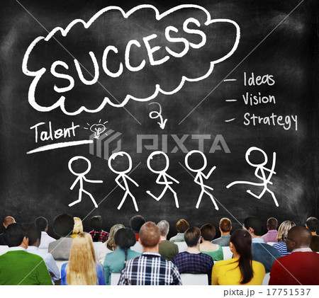 Success Thought Bubble Stick People Concept 17751537