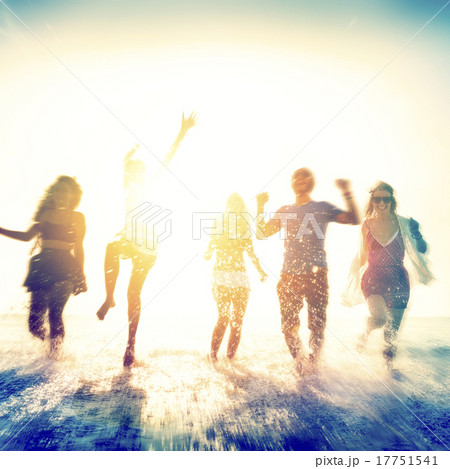 Friendship Freedom Beach Summer Holiday Concept Friendship Freedom Beach Summer Holiday Concept 17751541