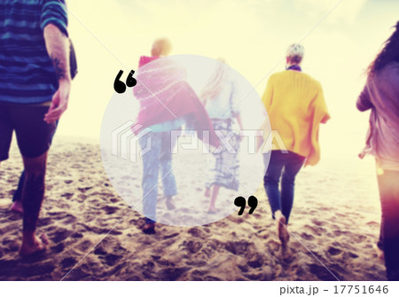 Blank Copy Space Holiday Quotation Mark Summer Concept 17751646