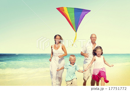 Family Beach Enjoyment Holiday Summer Concept 17751772