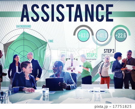 Assistance Aid Support Team Corporate Concept Assistance Aid Support Team Corporate Concept 17751825