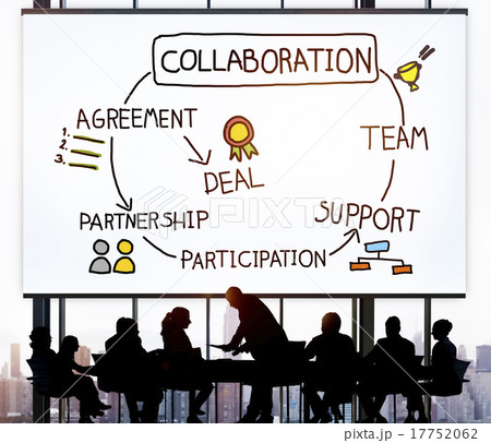 Collaboration Corporate Support Partnership Connection Concept Collaboration Corporate Support Partnership Connection Concept 17752062